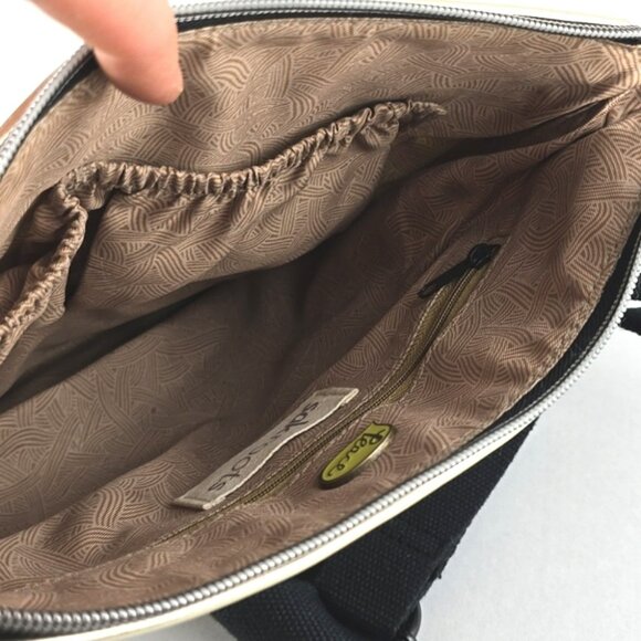 Sakroots Crossbody Medium Bag Coated Canvas Boho Art-To-Wear Multi Color Neon - Picture 11 of 16